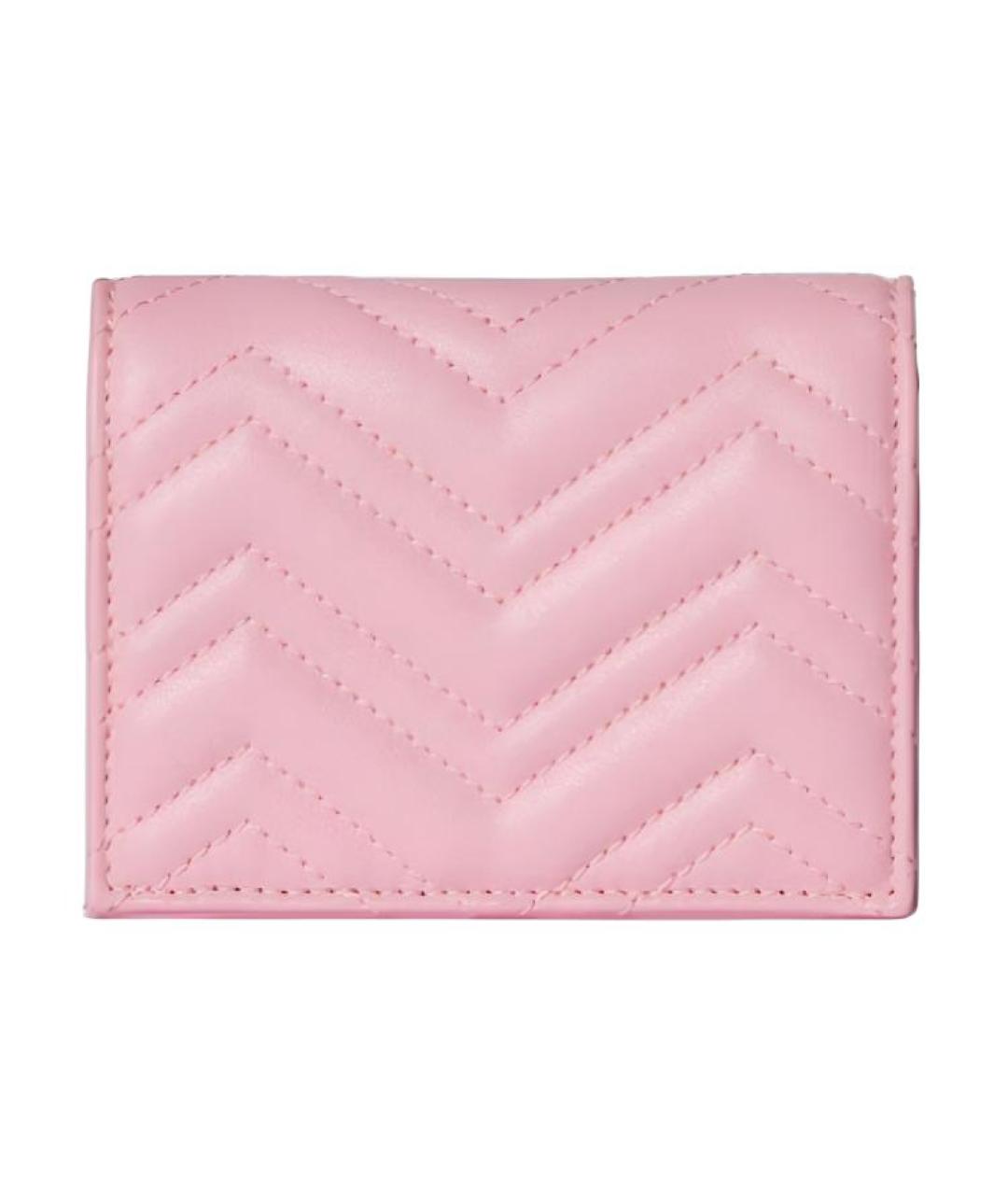 GUCCI Розовый кожаный кошелек, фото 5