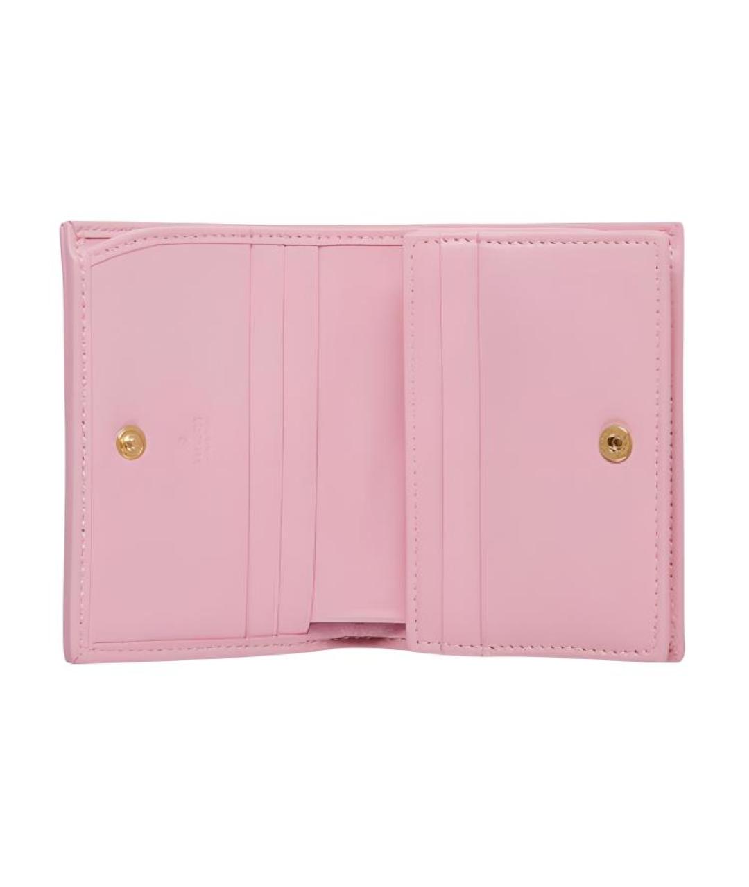 GUCCI Розовый кожаный кошелек, фото 3