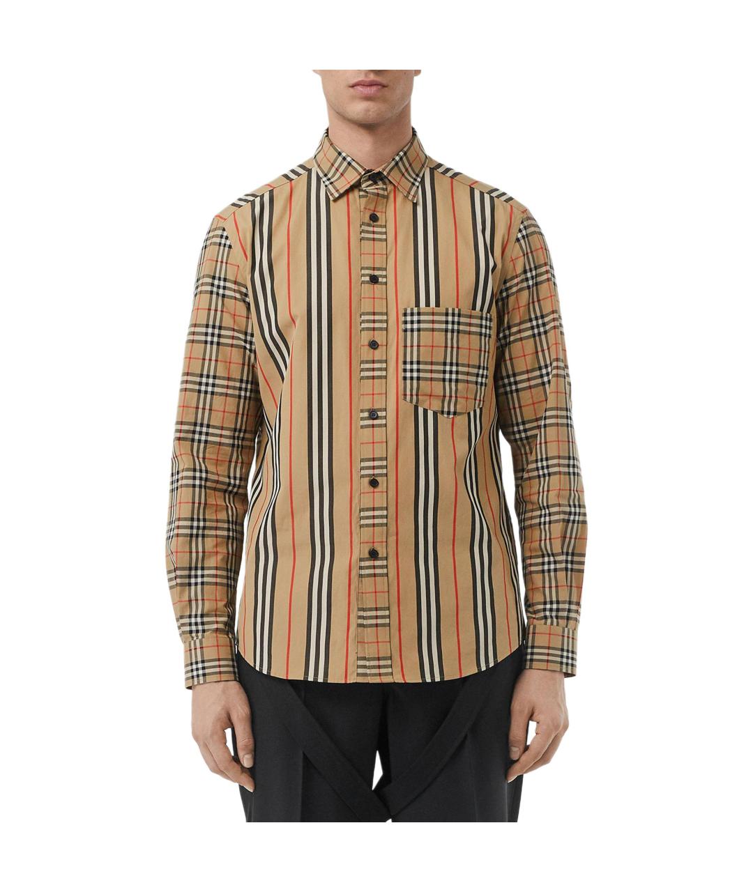 BURBERRY Бежевая кэжуал рубашка, фото 4