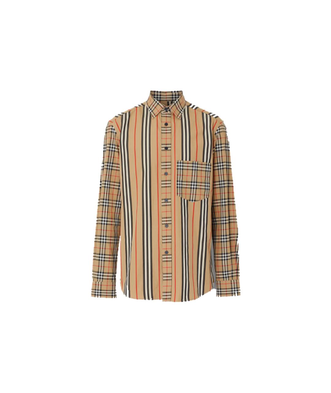 BURBERRY Бежевая кэжуал рубашка, фото 6