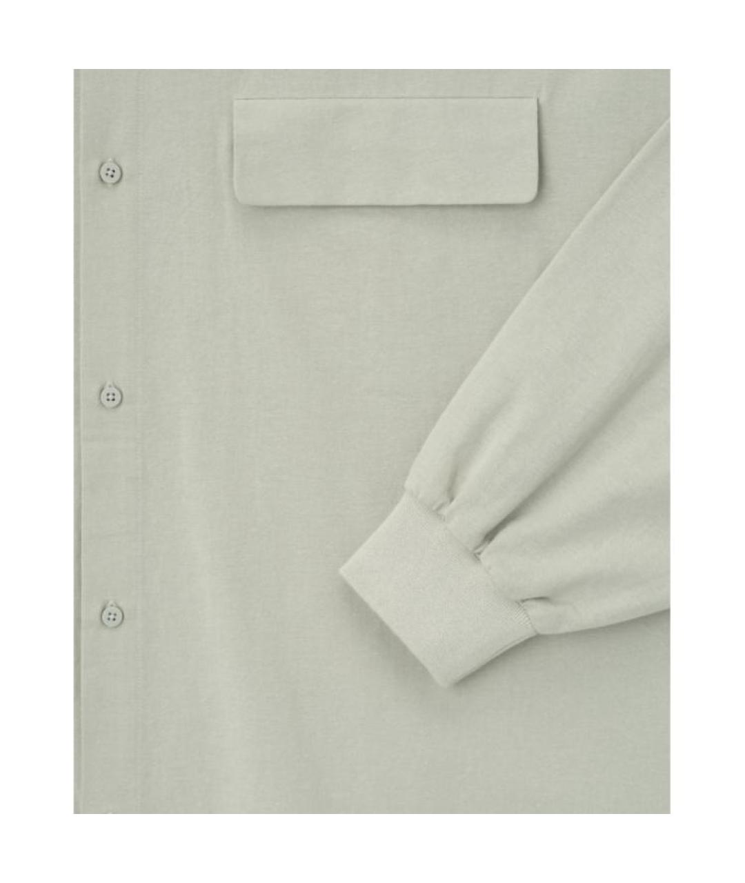 FEAR OF GOD ESSENTIALS Серая хлопковая кэжуал рубашка, фото 4