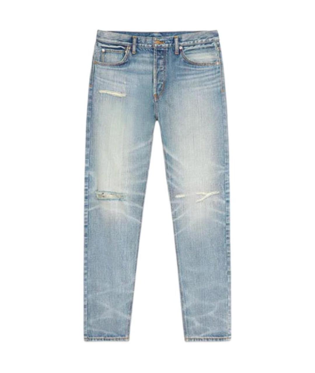FEAR OF GOD ESSENTIALS Синие прямые джинсы, фото 1