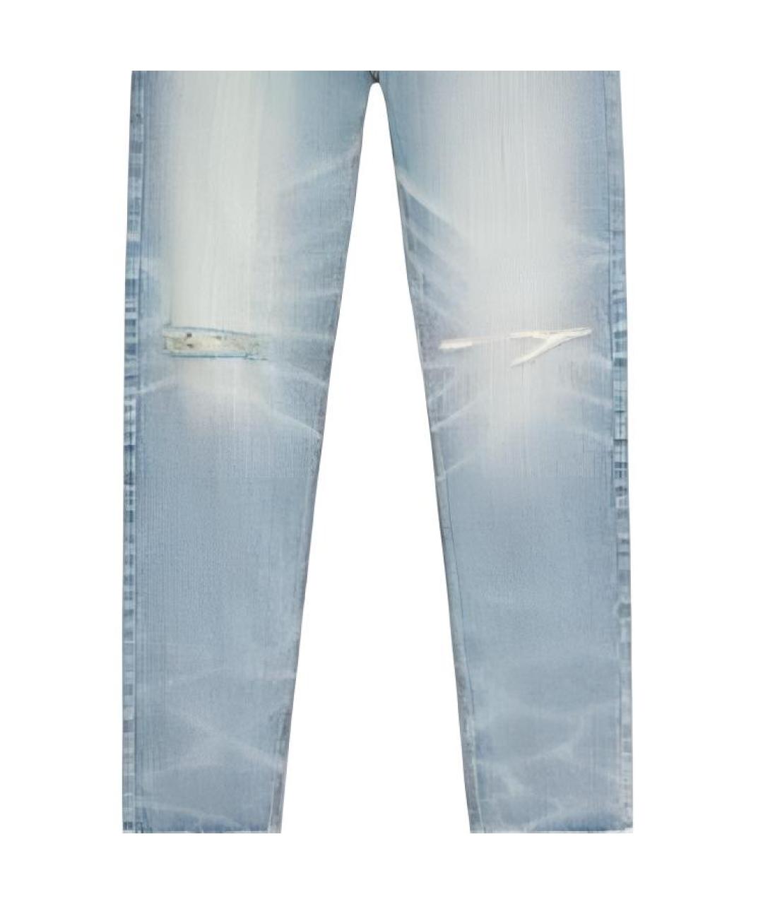 FEAR OF GOD ESSENTIALS Синие прямые джинсы, фото 4