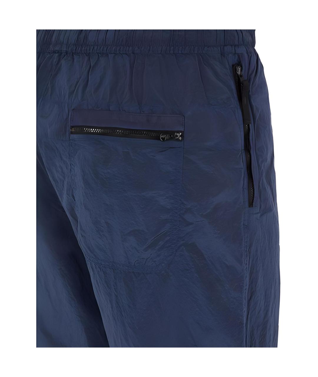 STONE ISLAND Синие повседневные брюки, фото 3