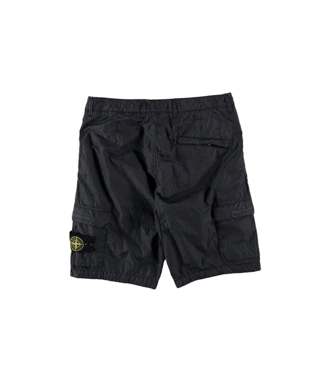 STONE ISLAND Черные шорты, фото 2