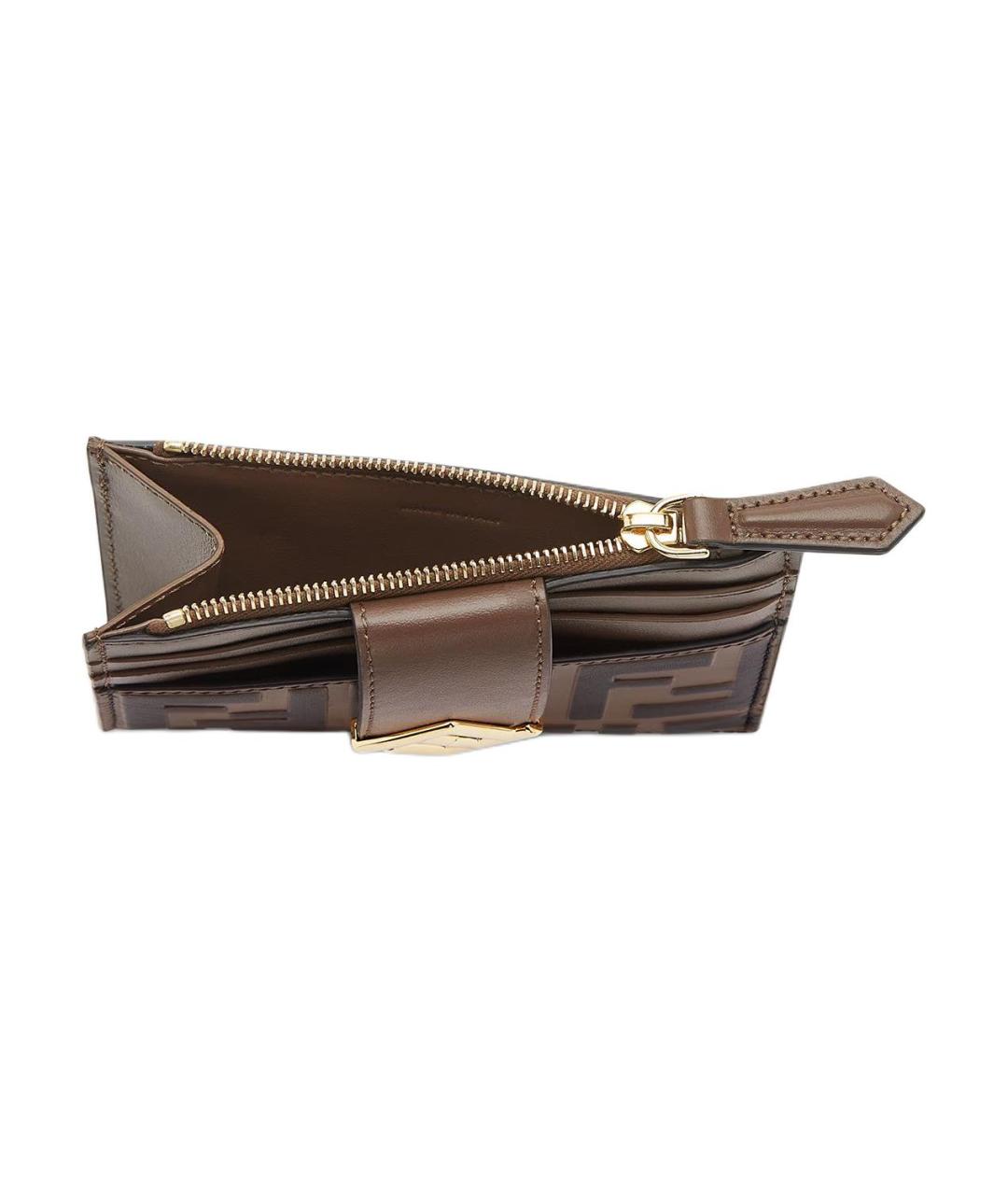 FENDI Коричневый кардхолдер, фото 4