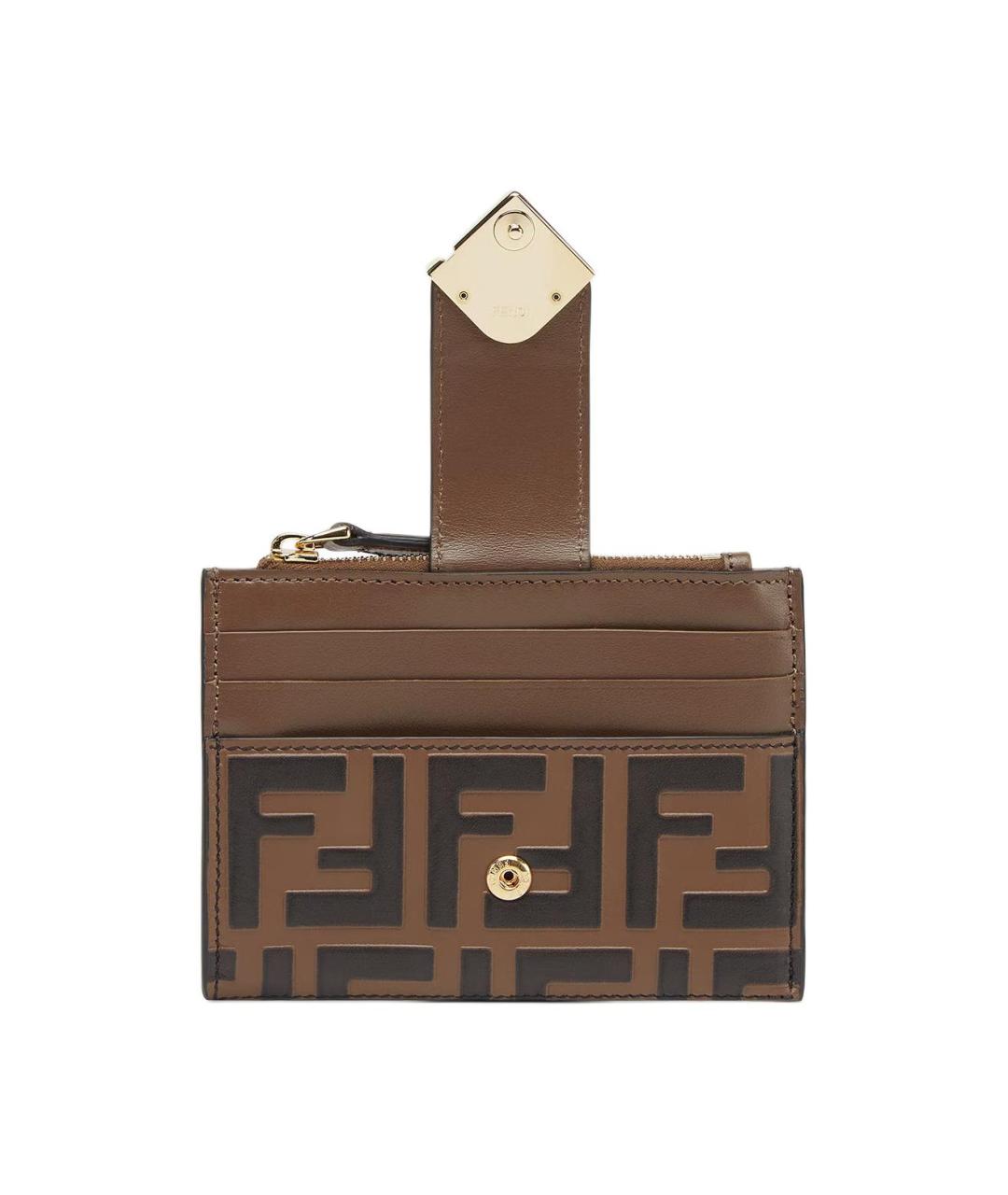 FENDI Коричневый кардхолдер, фото 3