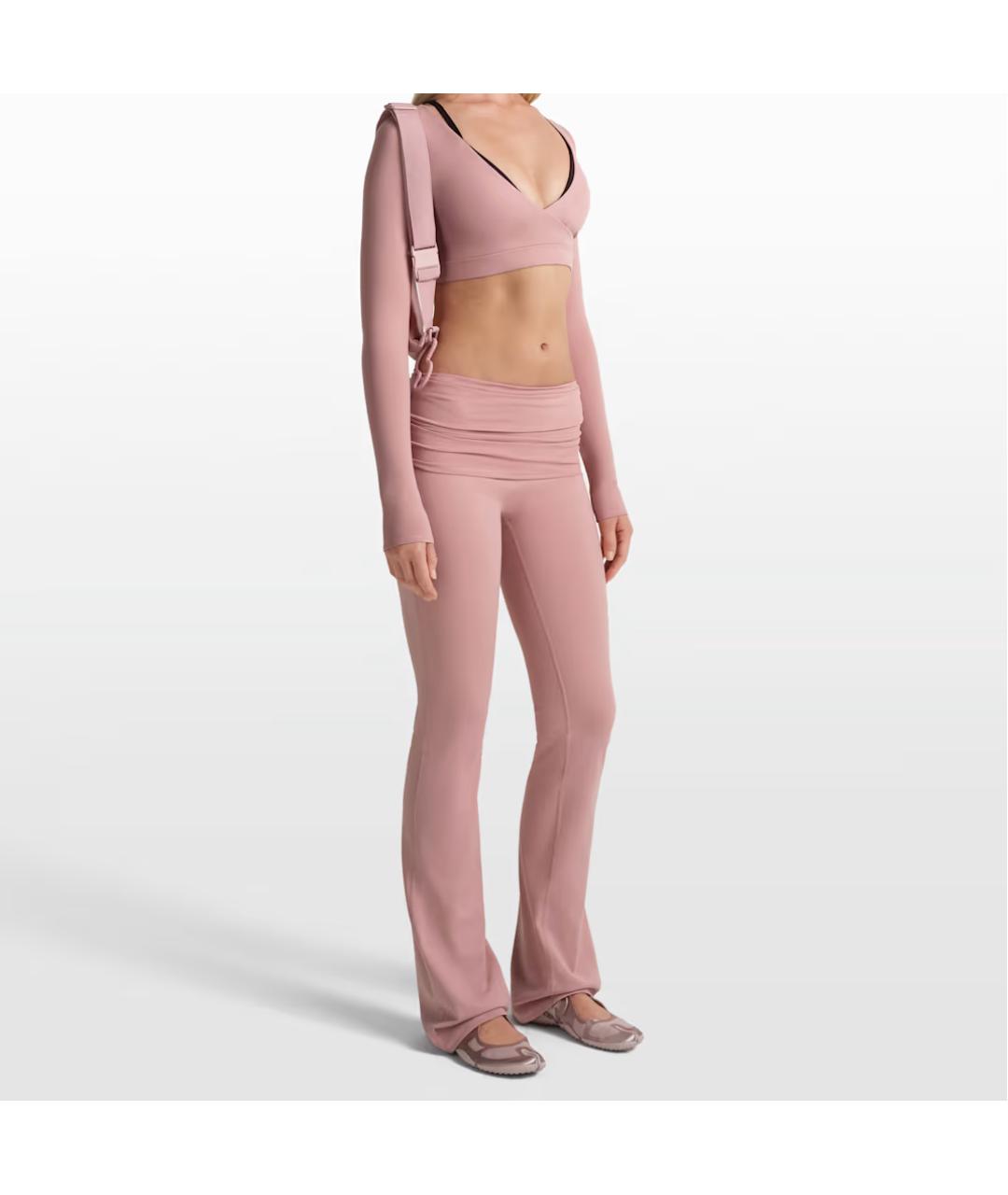 NIKE Розовые спортивные брюки и шорты, фото 3