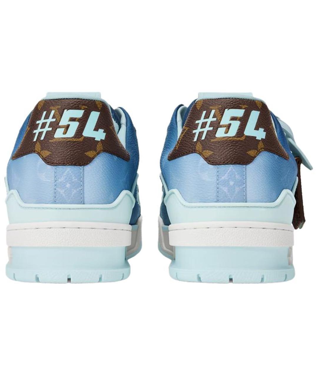 LOUIS VUITTON Синие низкие кроссовки / кеды, фото 5