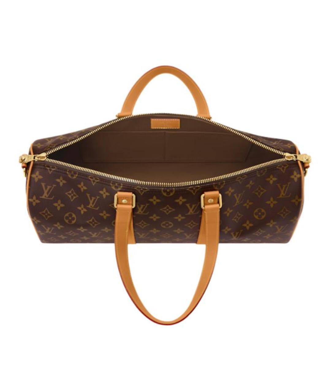 LOUIS VUITTON Коричневая сумка на плечо из канвы, фото 4