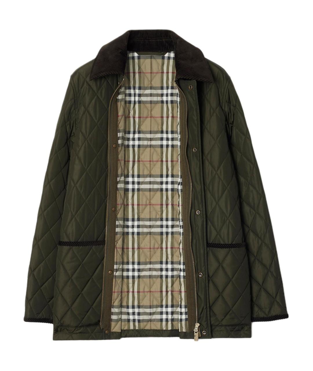 BURBERRY Хаки куртка, фото 2