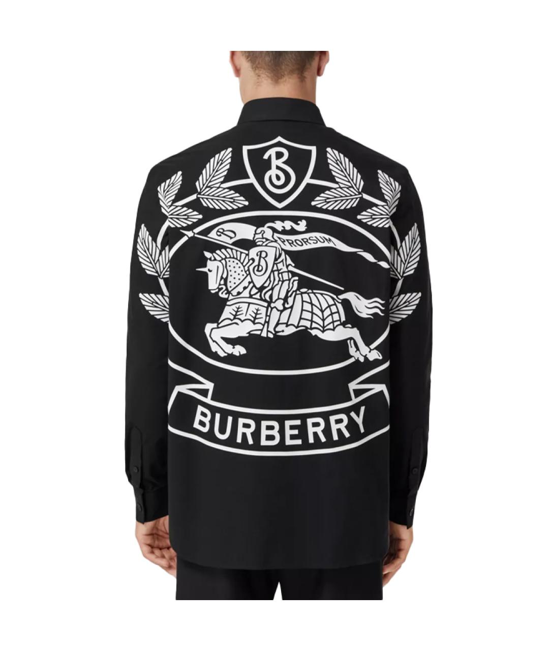 BURBERRY Черная кэжуал рубашка, фото 2