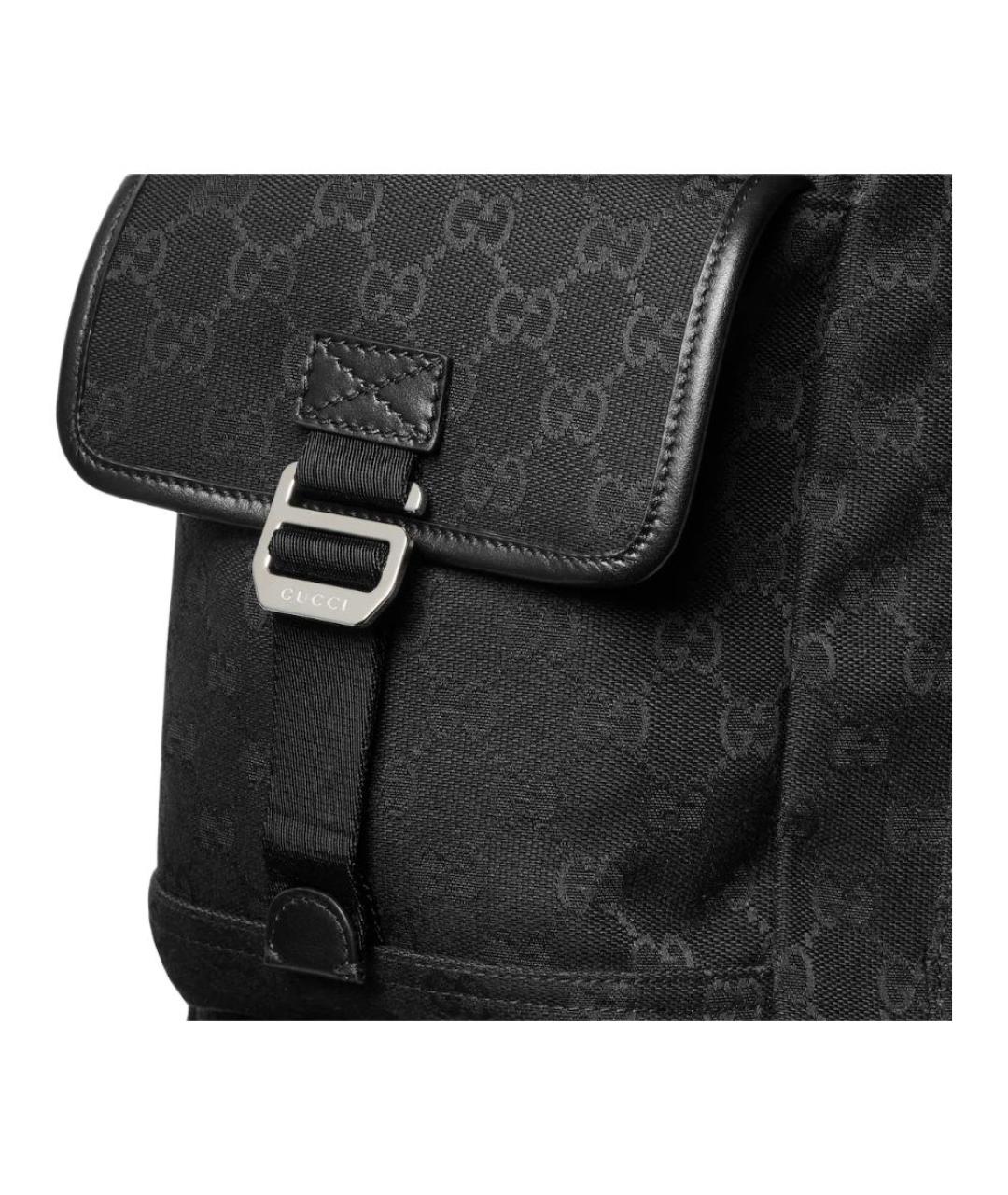 GUCCI Черный канва рюкзак, фото 5