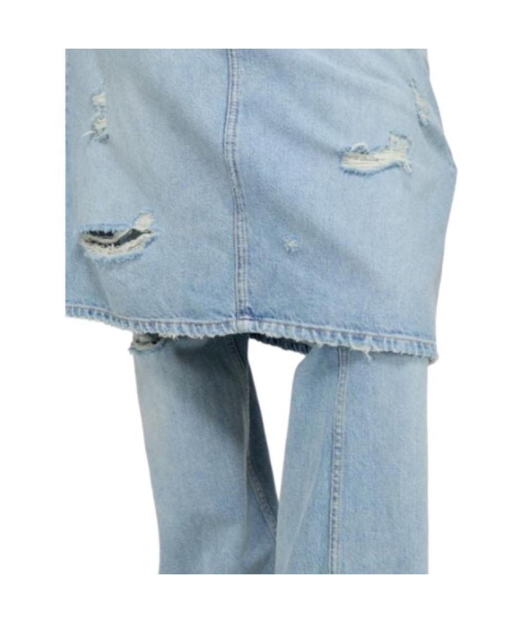 ACNE STUDIOS Голубые прямые джинсы, фото 4