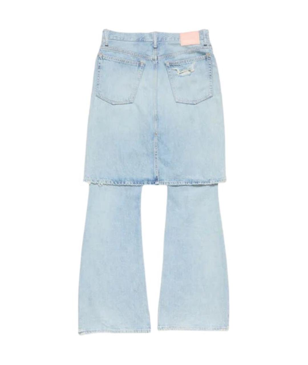ACNE STUDIOS Голубые прямые джинсы, фото 2