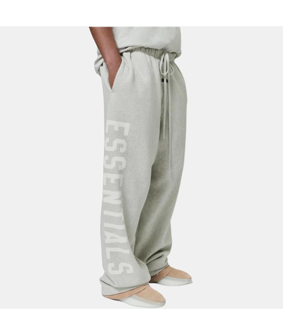 FEAR OF GOD ESSENTIALS Серые прямые брюки, фото 3