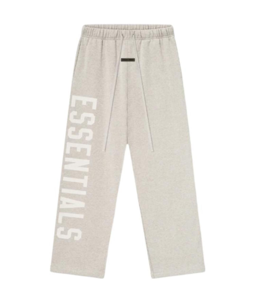 FEAR OF GOD ESSENTIALS Серые прямые брюки, фото 1