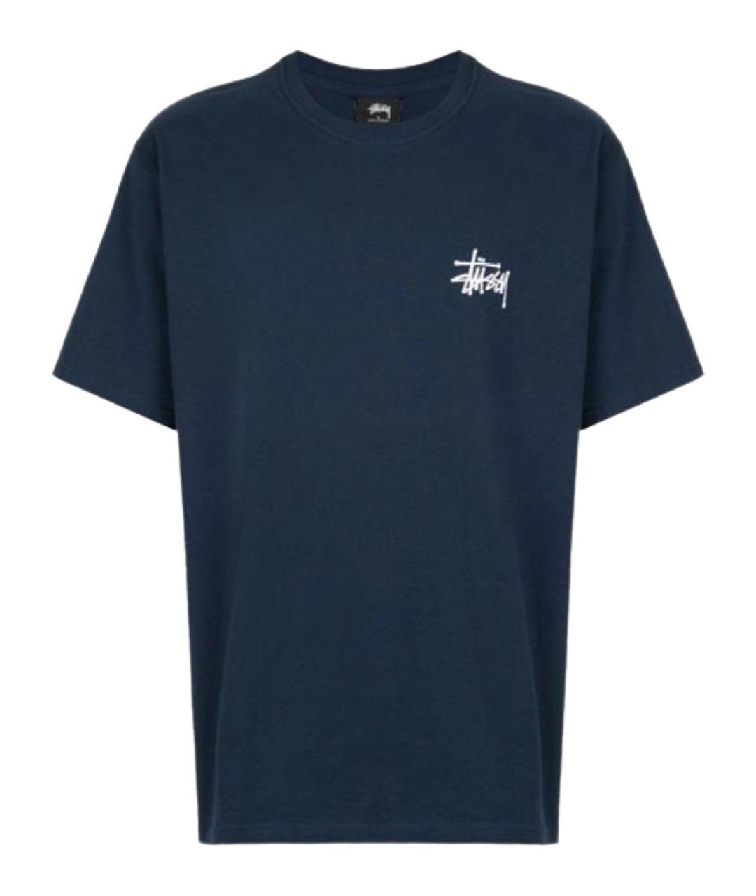 STUSSY Синяя футболка, фото 1