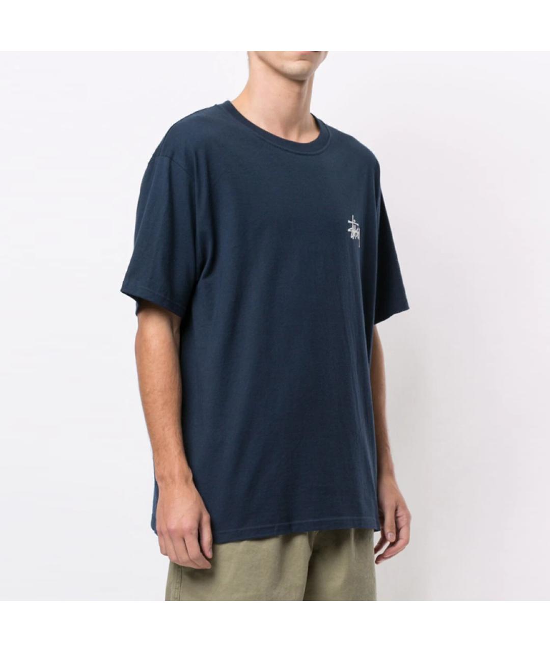 STUSSY Синяя футболка, фото 4