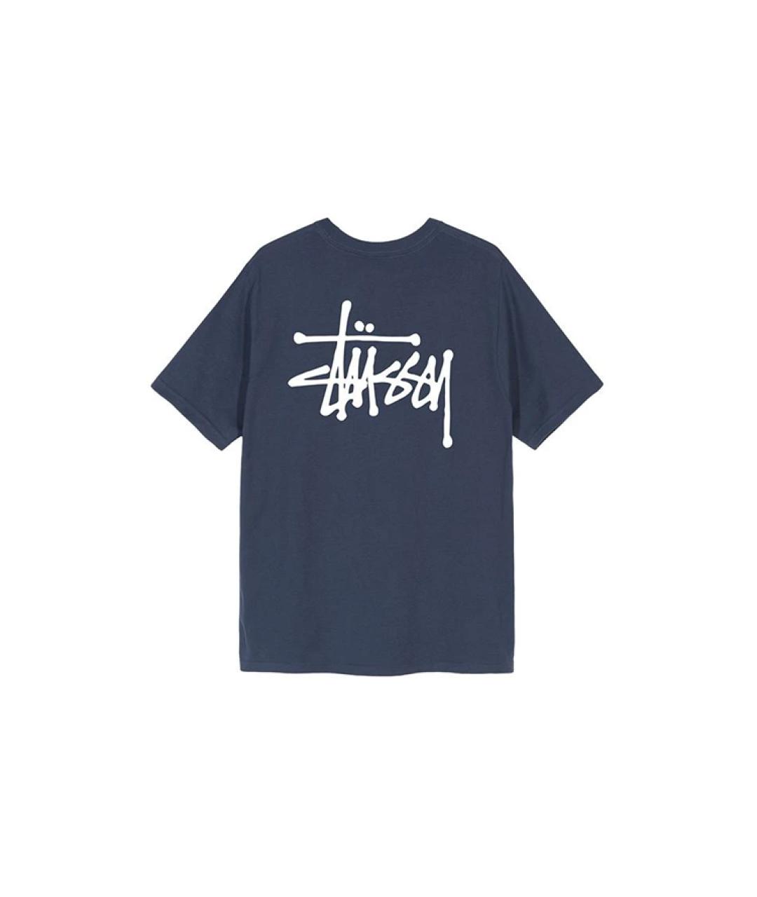 STUSSY Синяя футболка, фото 2
