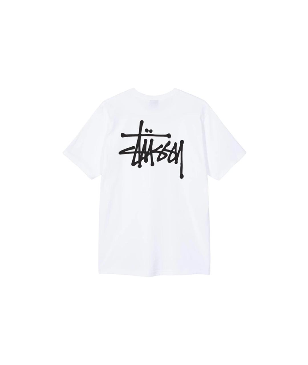 STUSSY Белая футболка, фото 2