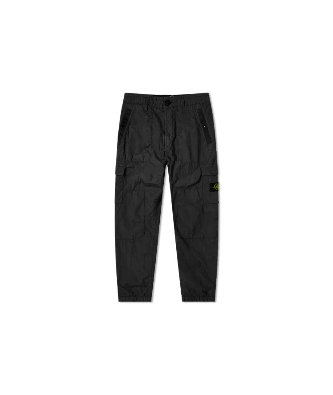 STONE ISLAND Черные повседневные брюки, фото 6