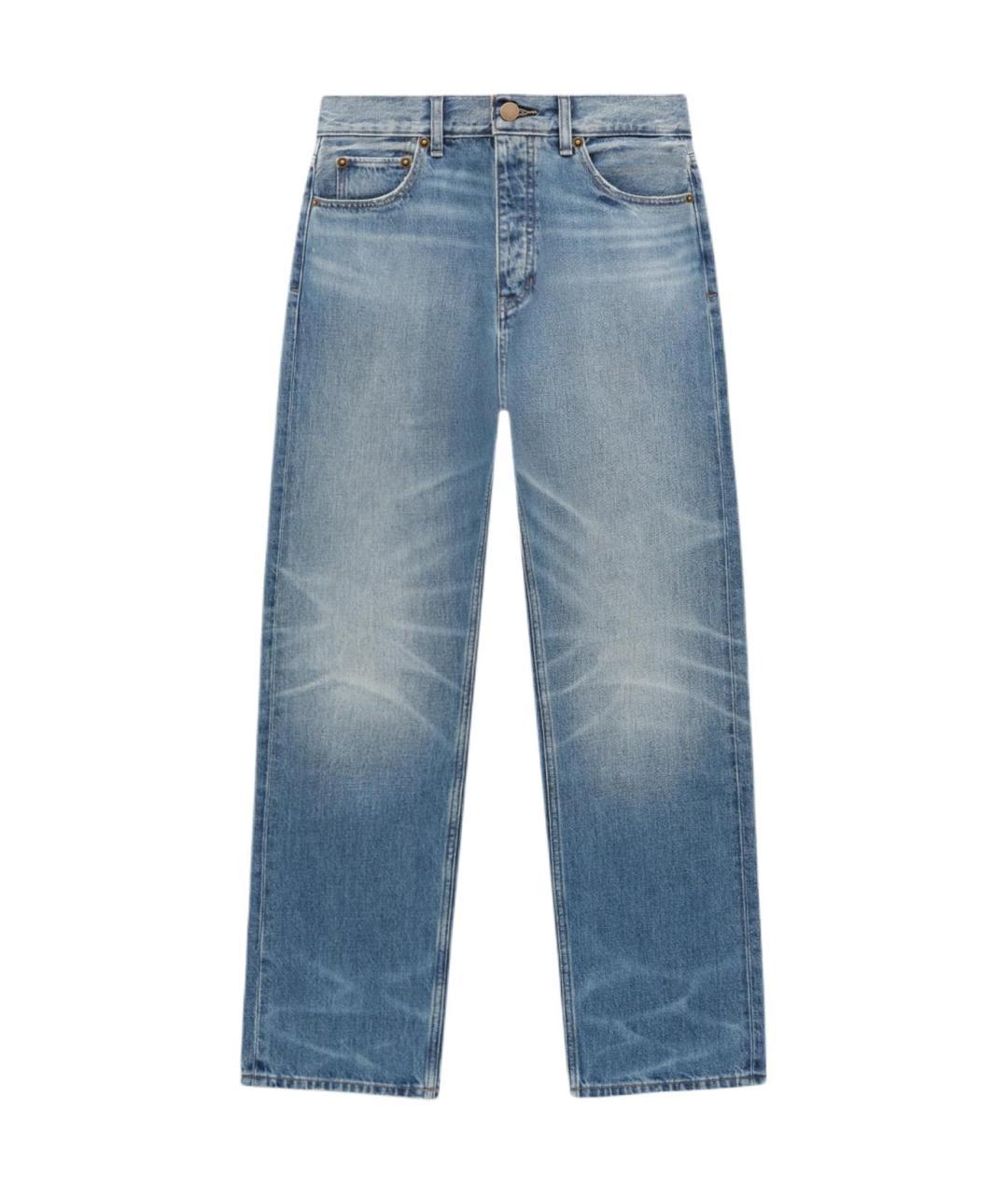 FEAR OF GOD ESSENTIALS Синие прямые джинсы, фото 3