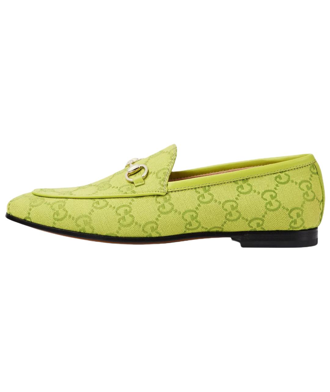 GUCCI Зеленые лоферы, фото 6