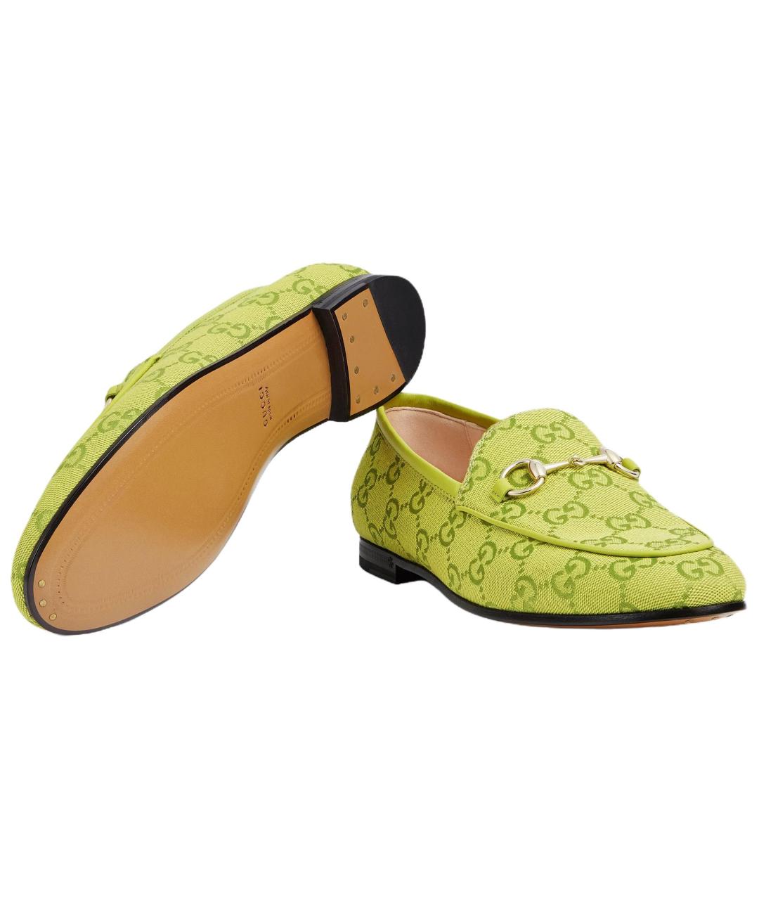 GUCCI Зеленые лоферы, фото 5