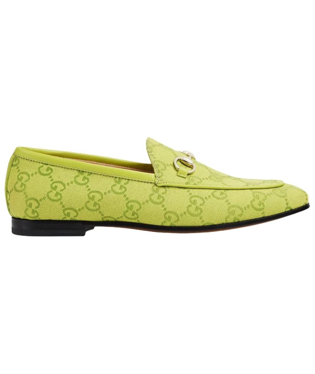 GUCCI Зеленые лоферы, фото 1