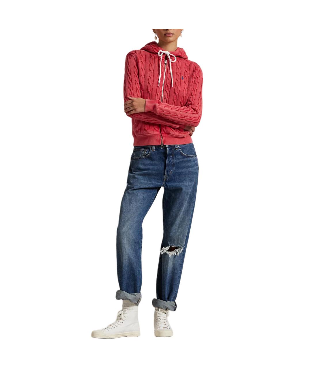POLO RALPH LAUREN Красный хлопковый джемпер / свитер, фото 2