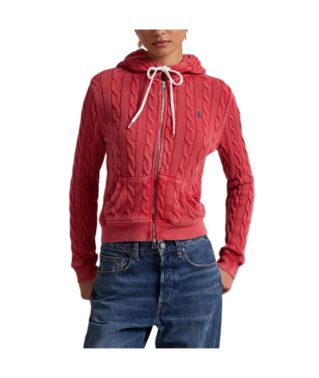 POLO RALPH LAUREN Красный хлопковый джемпер / свитер, фото 3