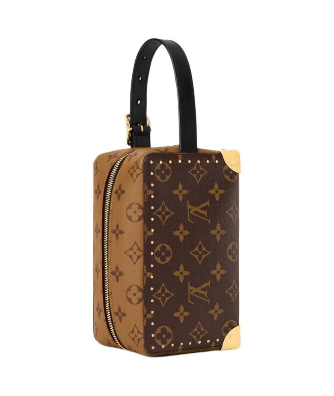 LOUIS VUITTON Коричневая косметичка, фото 4