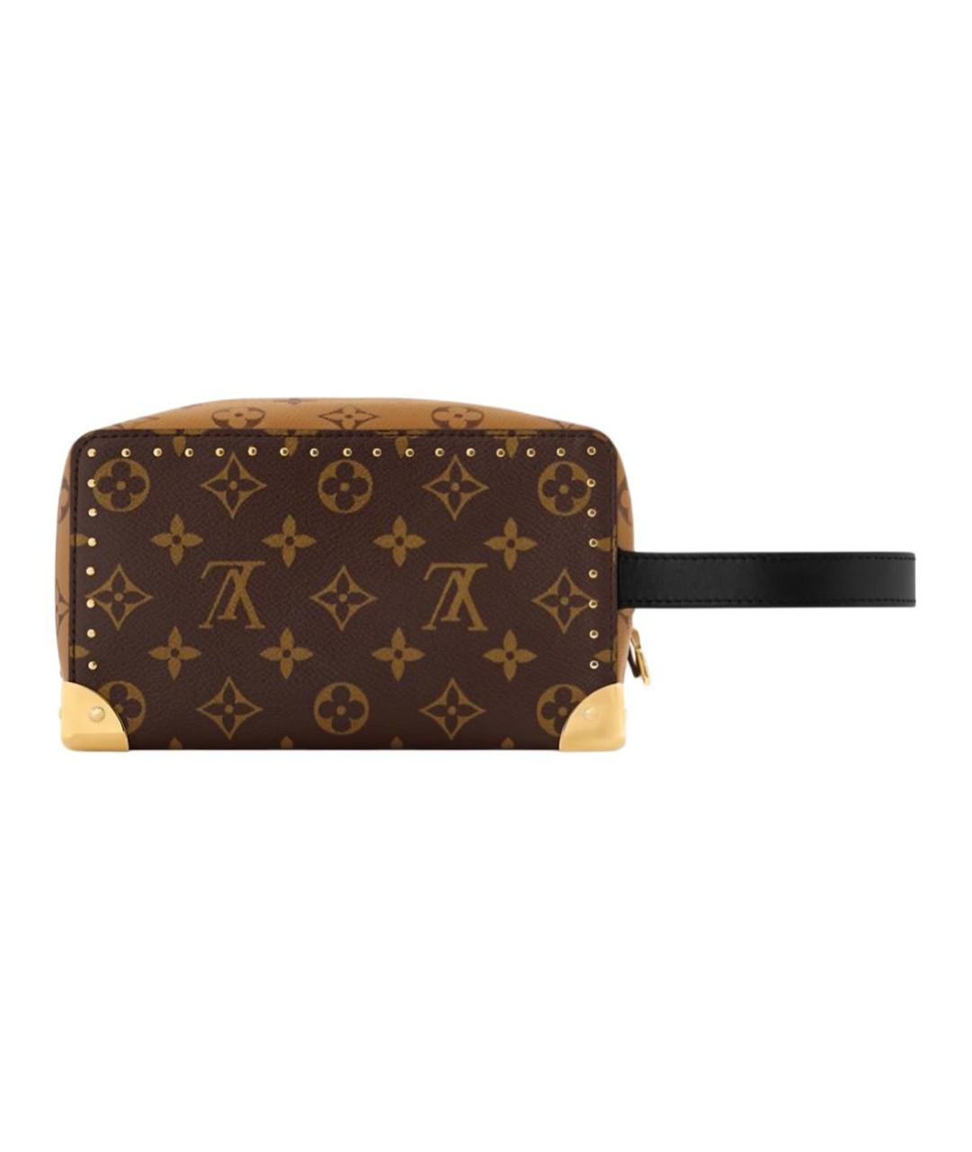 LOUIS VUITTON Коричневая косметичка, фото 3