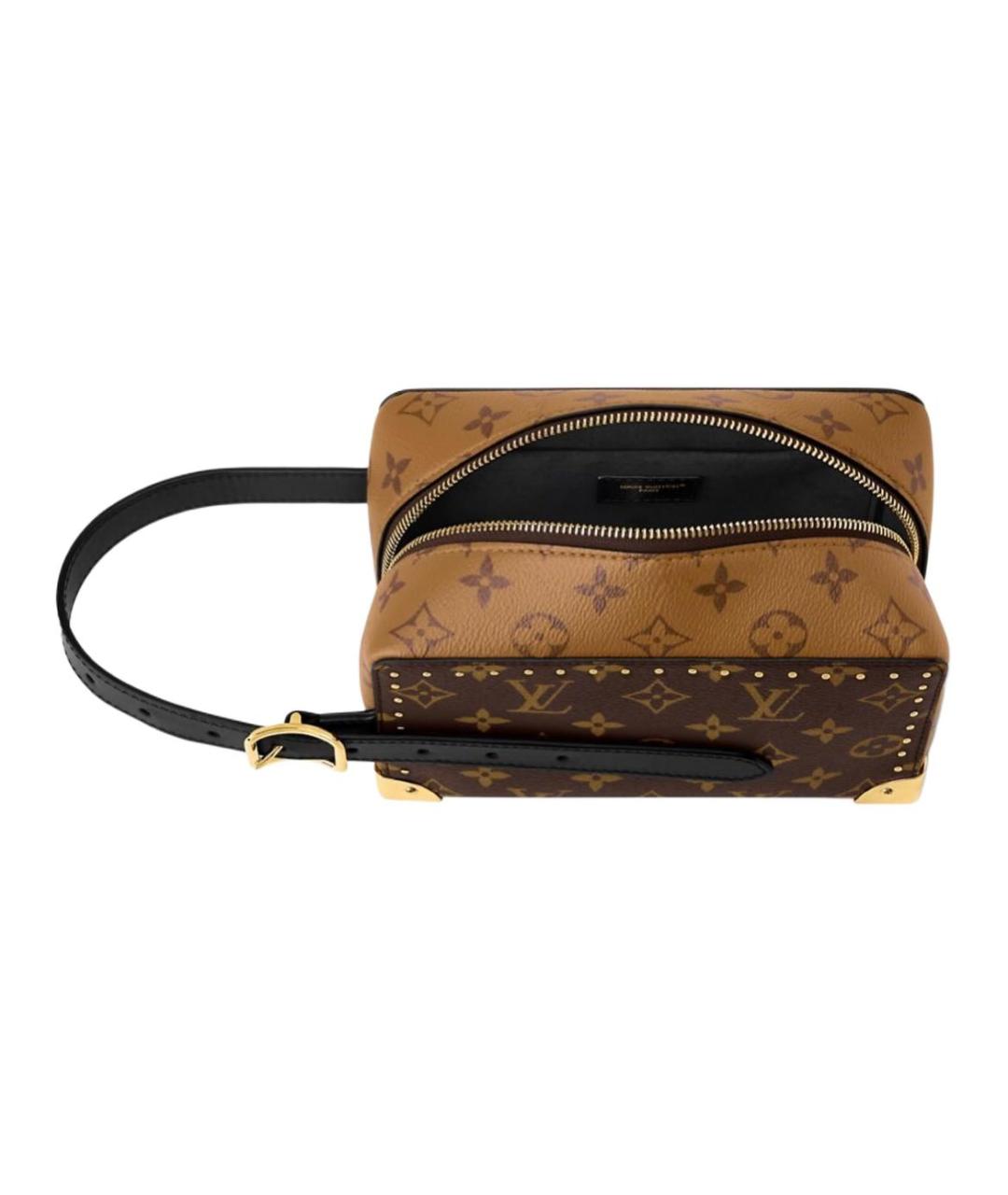 LOUIS VUITTON Коричневая косметичка, фото 5
