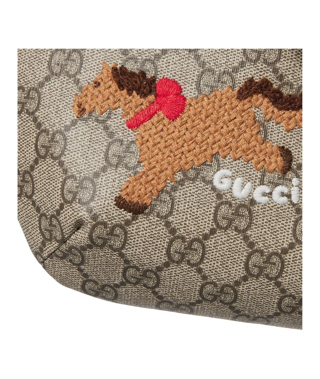 GUCCI Бежевая поясная сумка, фото 5