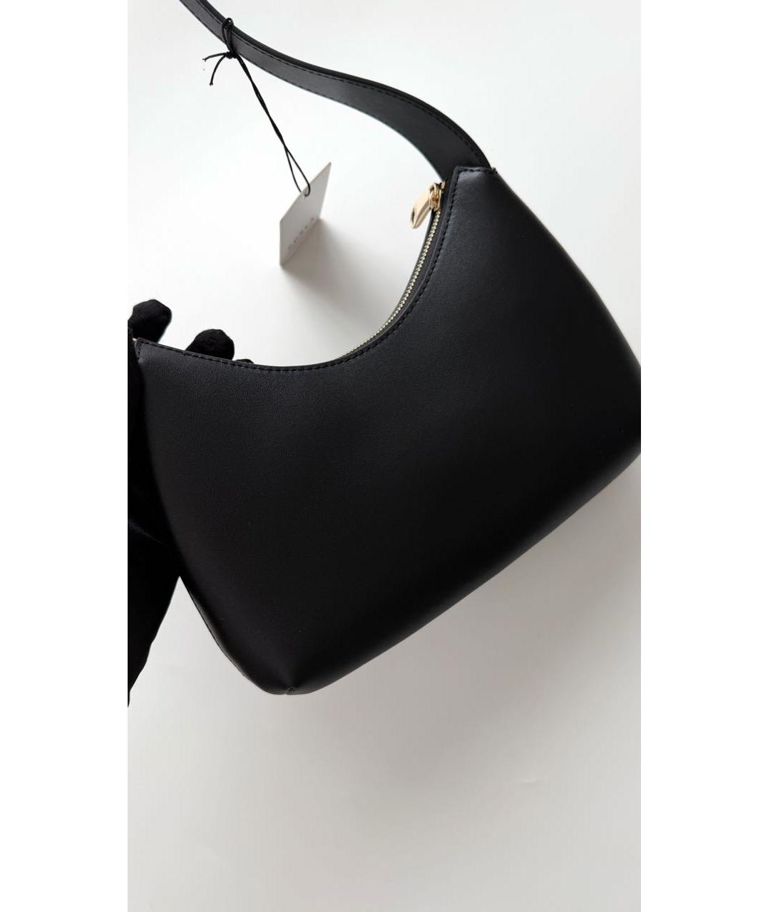 FURLA Черная кожаная сумка с короткими ручками, фото 4