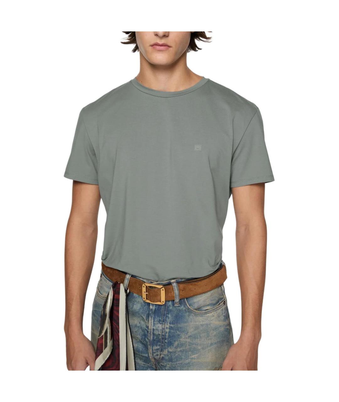 ACNE STUDIOS Серая футболка, фото 5