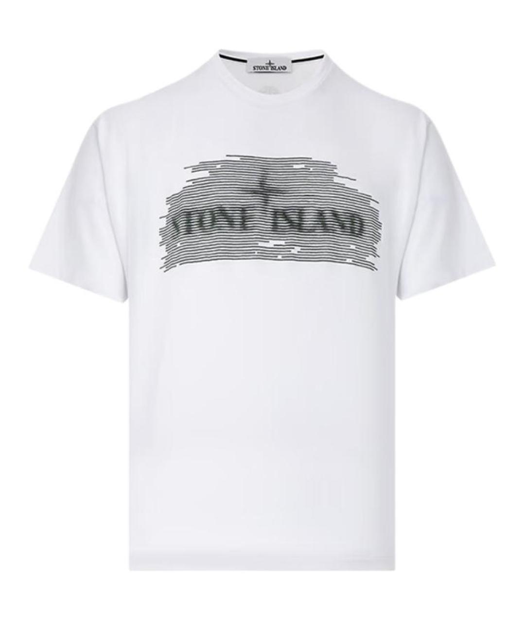 STONE ISLAND Белая футболка, фото 1