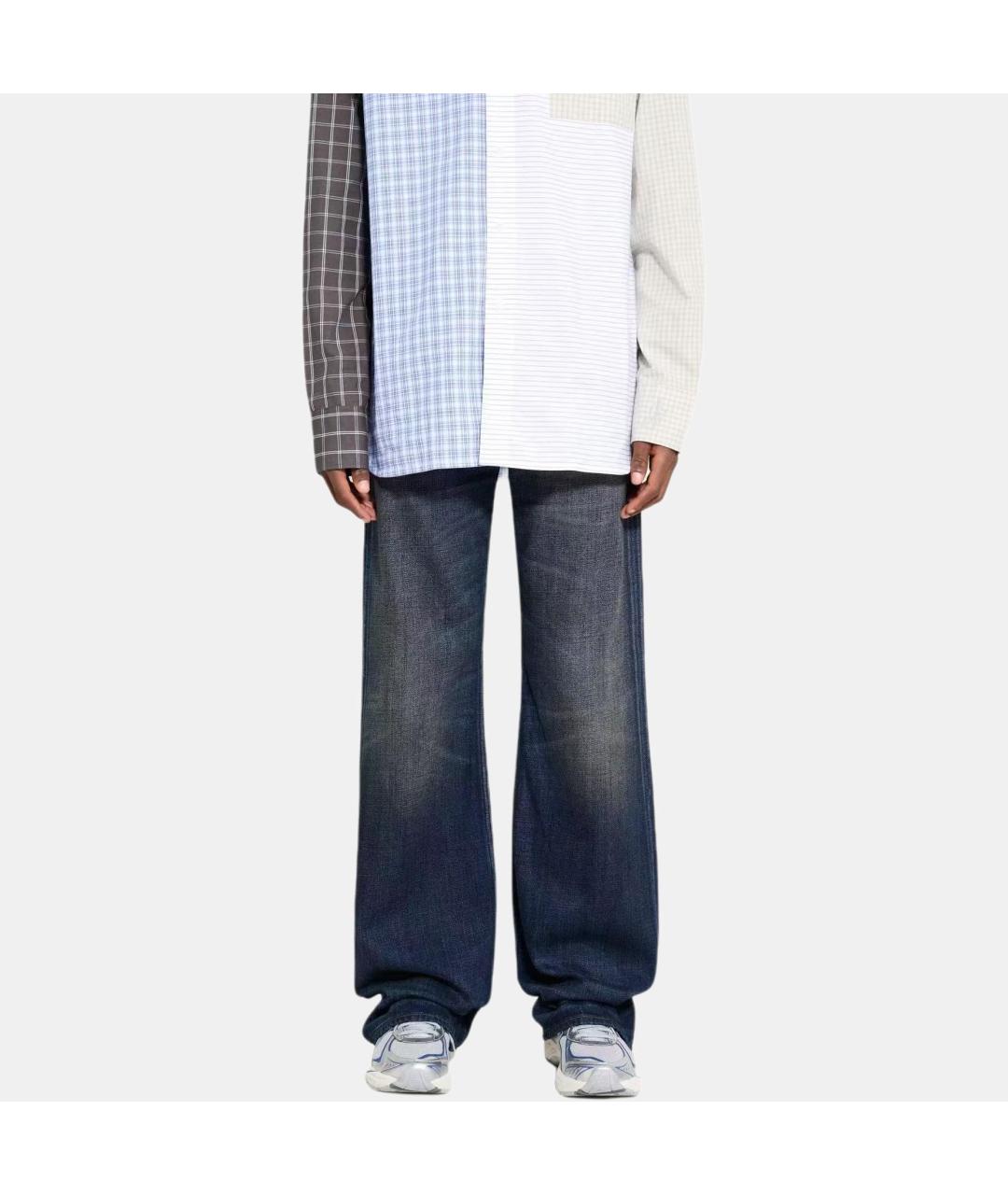 ACNE STUDIOS Темно-синие прямые джинсы, фото 3