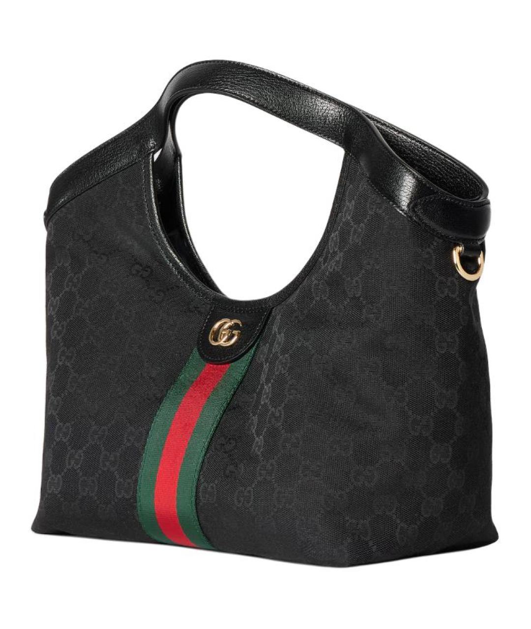 GUCCI Черная сумка тоут, фото 3