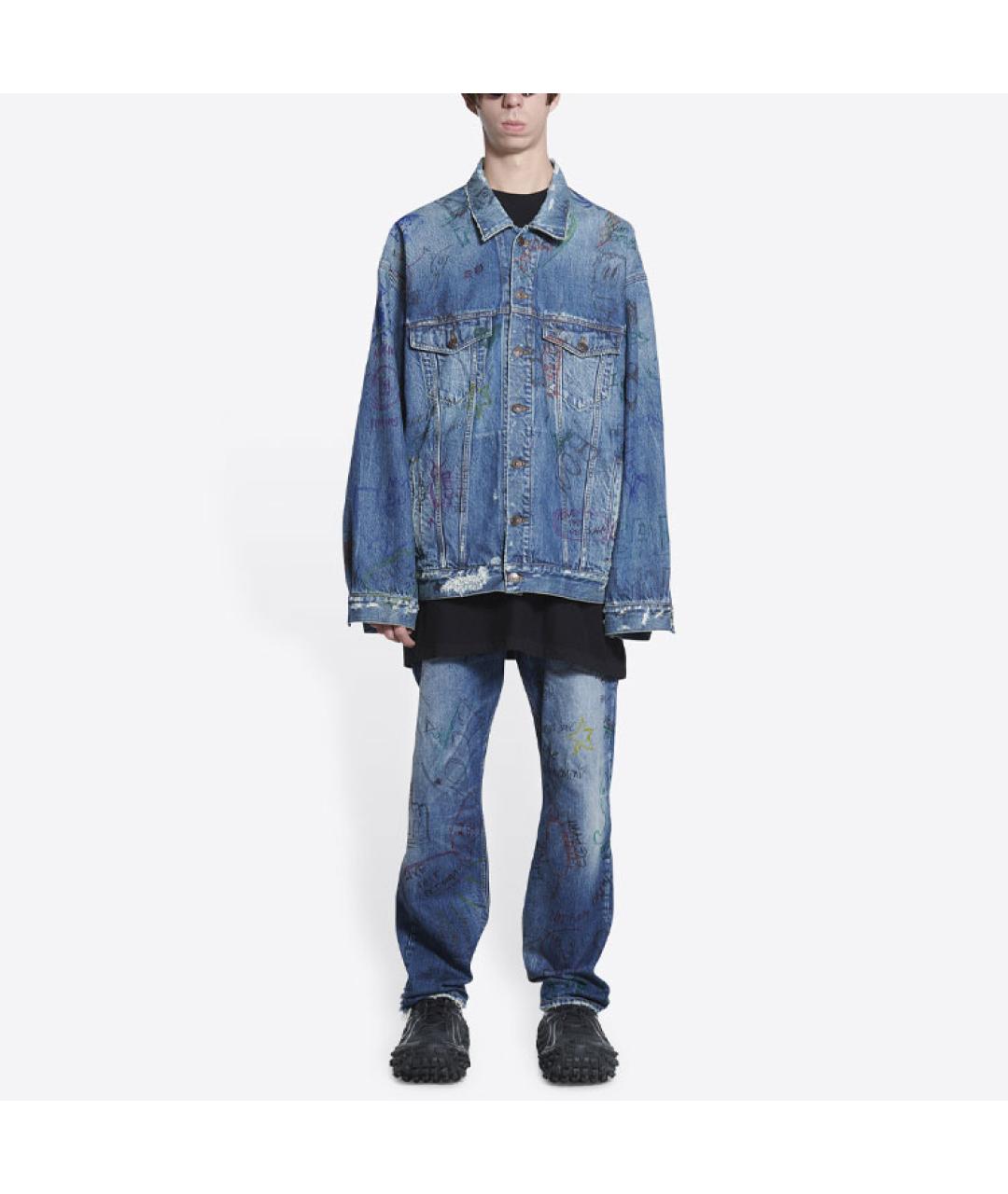 BALENCIAGA Синяя куртка, фото 3