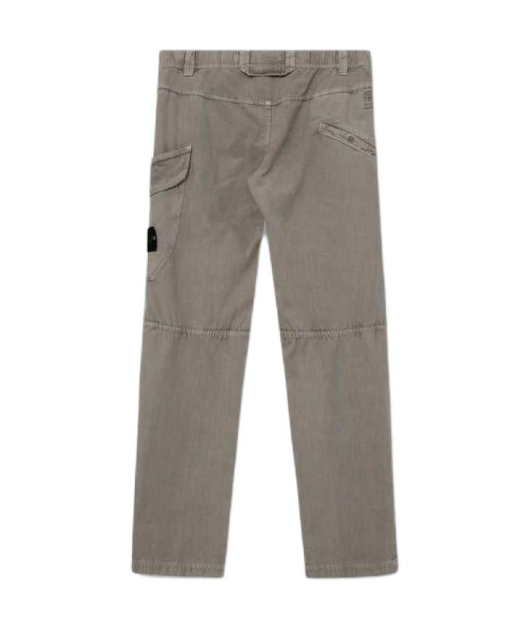 STONE ISLAND Серые повседневные брюки, фото 2