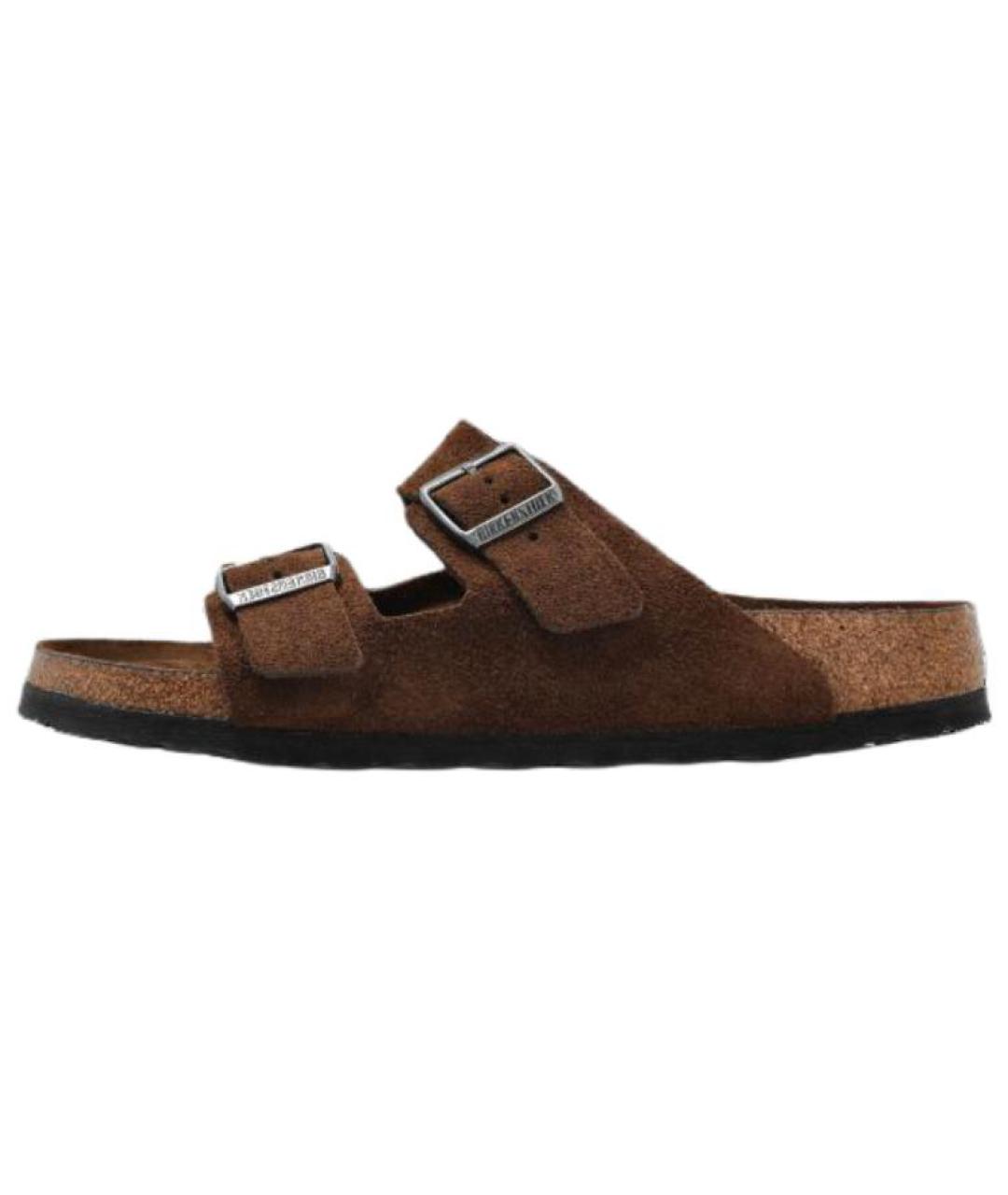 BIRKENSTOCK Коричневые замшевые сандалии, фото 2