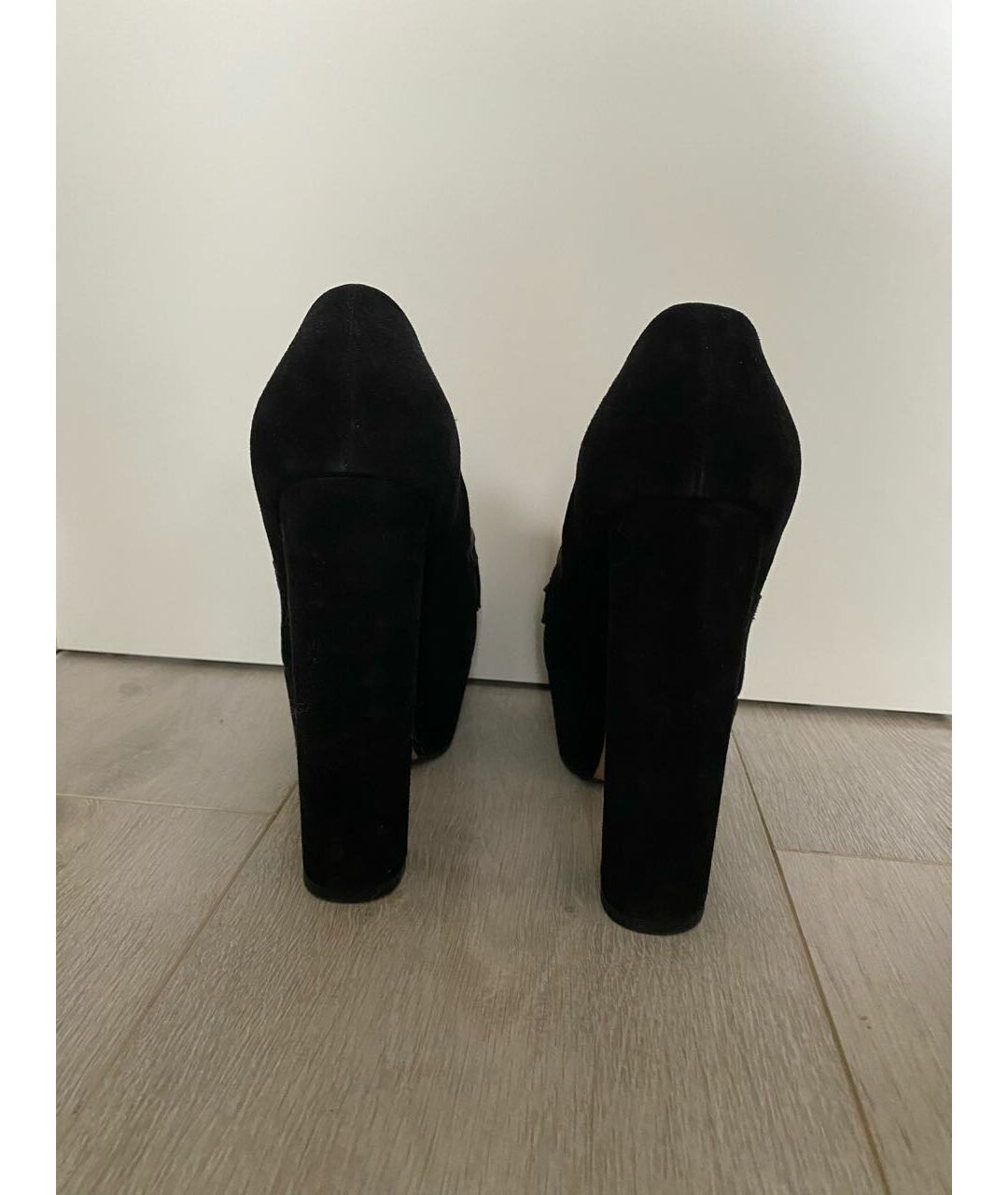 GUCCI Черные замшевые туфли, фото 4