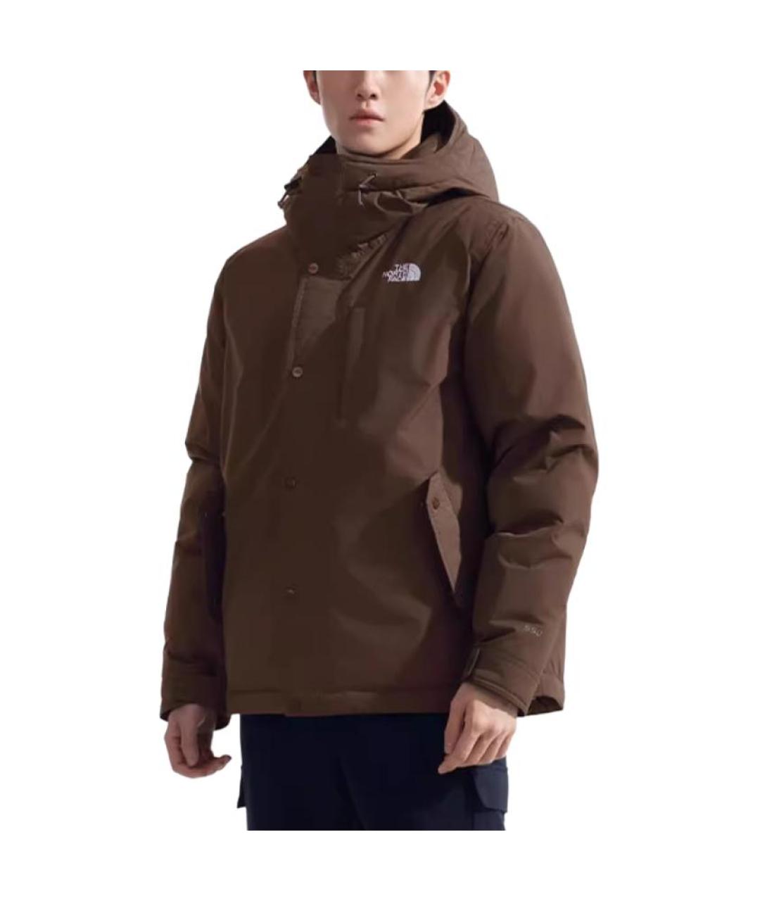 THE NORTH FACE Коричневый пуховик, фото 4