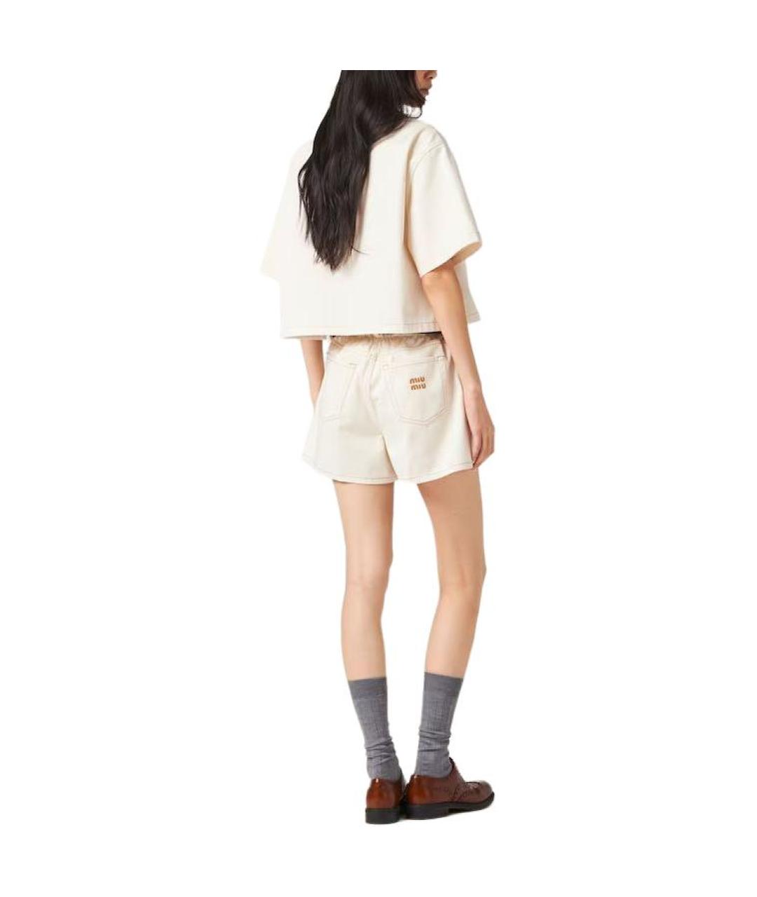 MIU MIU Бежевая рубашка, фото 3