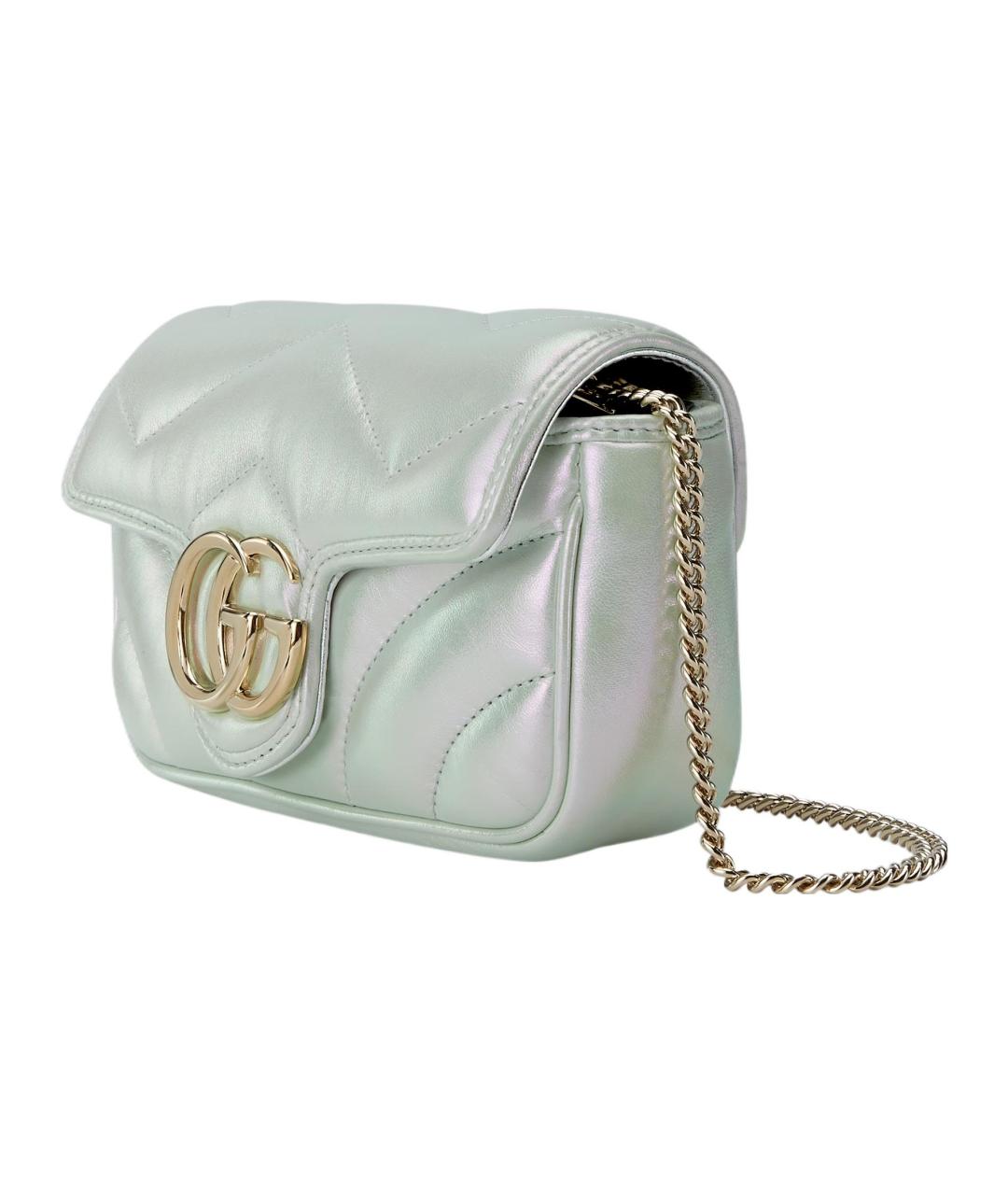 GUCCI Зеленая кожаная сумка через плечо, фото 2