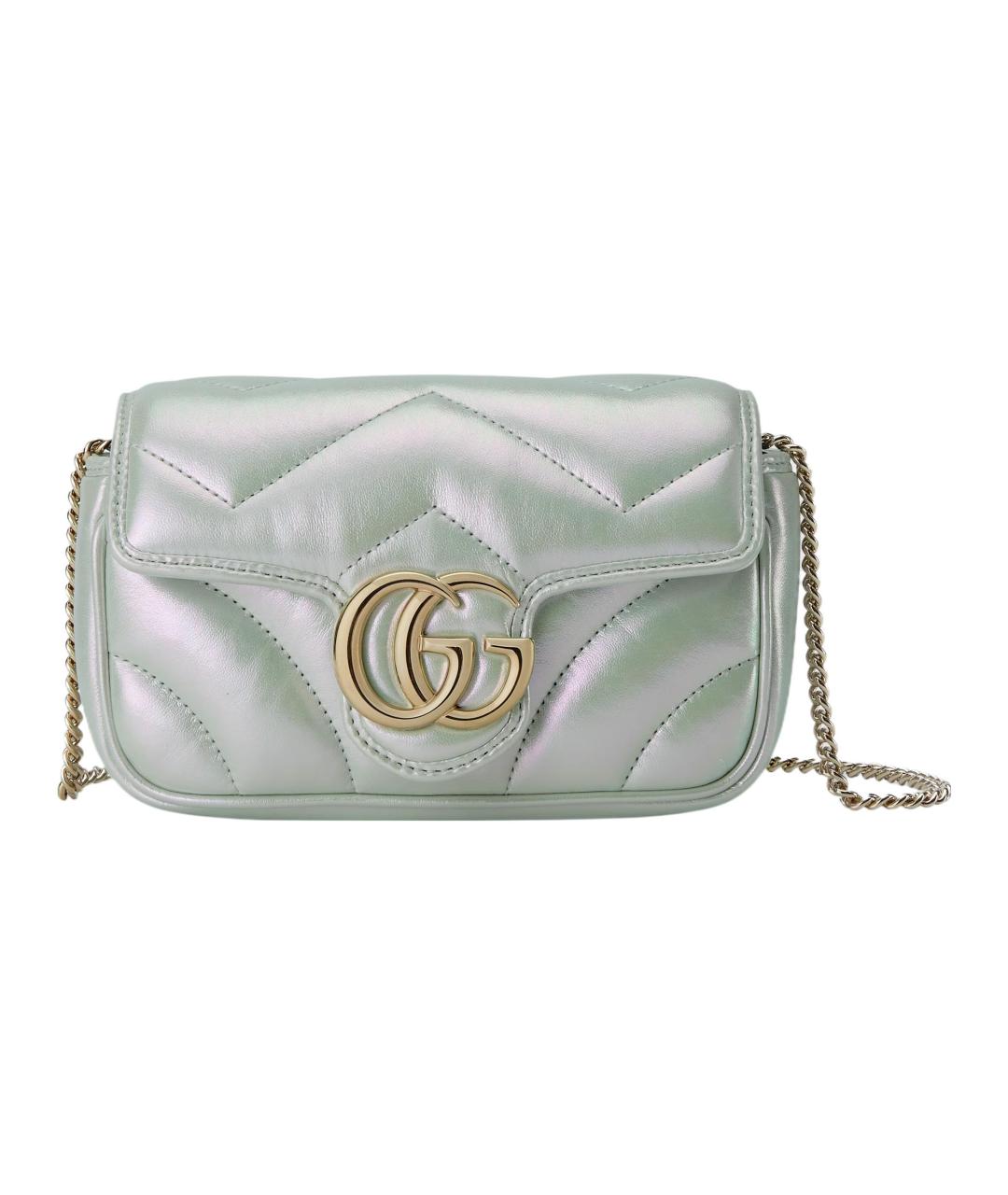 GUCCI Зеленая кожаная сумка через плечо, фото 1