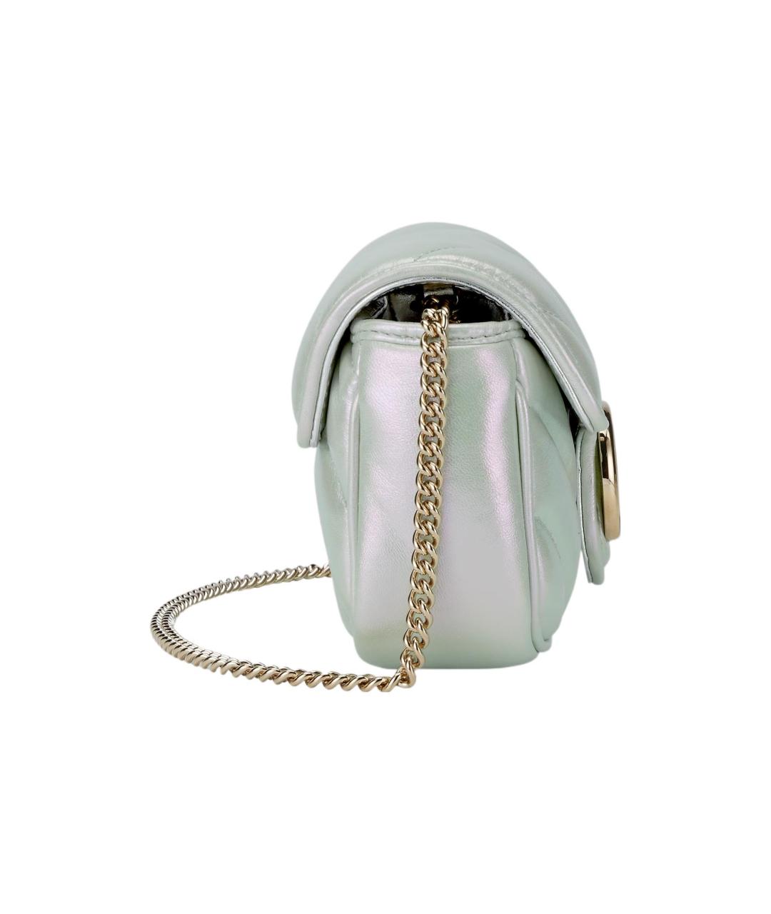GUCCI Зеленая кожаная сумка через плечо, фото 4